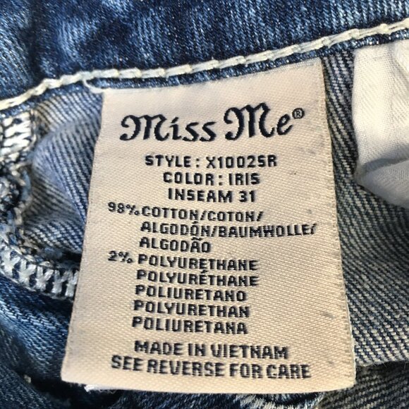 Miss Me The M Series Distressed Skinny Jeans Size 27 - Picture 12 of 13